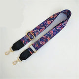 Narrow Shoulder Strap Adjustable Women's Bag Belts with Ethnic Color