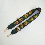 Narrow Shoulder Strap Adjustable Women's Bag Belts with Ethnic Color