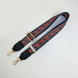 Narrow Shoulder Strap Adjustable Women's Bag Belts with Ethnic Color