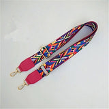 Narrow Shoulder Strap Adjustable Women's Bag Belts with Ethnic Color