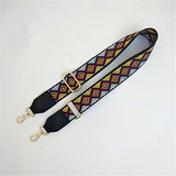 Narrow Shoulder Strap Adjustable Women's Bag Belts with Ethnic Color