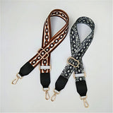 Narrow Shoulder Strap Adjustable Women's Bag Belts with Ethnic Color
