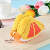 New Cute Fruit Wallet Plush Coin Purse Women Change Purse Money Bag