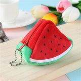 New Cute Fruit Wallet Plush Coin Purse Women Change Purse Money Bag