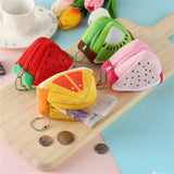 New Cute Fruit Wallet Plush Coin Purse Women Change Purse Money Bag