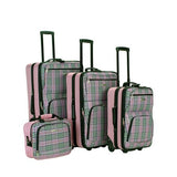 New Fashionable 4 Piece Softside Expandable Luggage Set   for