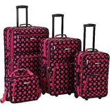 New Fashionable 4 Piece Softside Expandable Luggage Set   for