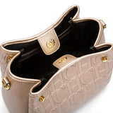 New Pu Bucket Bag Fashion Stitching Wild Messenger Brand Women's