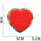 Bag Embroidery Accessory | Sequin Heart Patch | Embroidery Bag Patch |