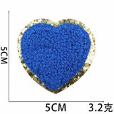 Bag Embroidery Accessory | Sequin Heart Patch | Embroidery Bag Patch |