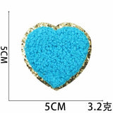 Bag Embroidery Accessory | Sequin Heart Patch | Embroidery Bag Patch |