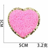 Bag Embroidery Accessory | Sequin Heart Patch | Embroidery Bag Patch |