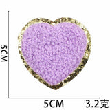 Bag Embroidery Accessory | Sequin Heart Patch | Embroidery Bag Patch |