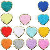 Bag Embroidery Accessory | Sequin Heart Patch | Embroidery Bag Patch |