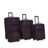Rockland Luggage Journey 4 Piece Softside Expandable Luggage Set| |