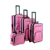 Rockland Luggage Journey 4 Piece Softside Expandable Luggage Set| |