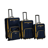 Rockland Luggage Journey 4 Piece Softside Expandable Luggage Set| |