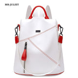 MR·JULIET 2022 New Simple Fashion Multi-color Versatile Soft Leather Large-capacity Backpack Travel Bag