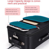 30" Large Capacity Black Luggage Waterproof Durable Trolley Case Oxford Cloth Detachable Spinner Wheel 20" Password Suitcase