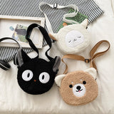 Japanese Style Kawaii Bag Women Cartoon Plush Shoulder Bag for Women 2022 New Crossbody Bag Small Phone&amp;Purse Bag Bolsa Feminina