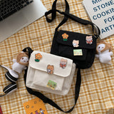Cute Canvas Small Japanese Style Hobo Bag