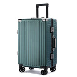 Suitcase Aluminum Frame Trunk Waterproof Man Bag Can Sit Cabin Suitcase 20 inch Female Carry-on Boarding Password Trolley Case