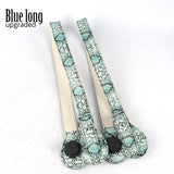 TANQU Long Short flat Faux Snake Skin handles for Obag Adjustable