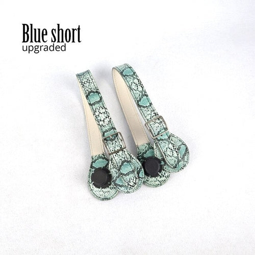TANQU Long Short flat Faux Snake Skin handles for Obag Adjustable