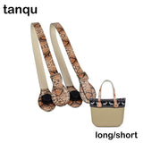 TANQU Long Short flat Faux Snake Skin handles for Obag Adjustable