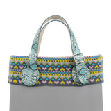 TANQU Long Short flat Faux Snake Skin handles for Obag Adjustable