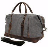 Canvas Leather Travel Bags | Bag Men Vintage Weekend Canvas - Vintage