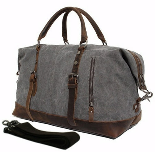 Canvas Leather Travel Bags | Bag Men Vintage Weekend Canvas - Vintage