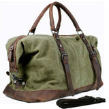 Canvas Leather Travel Bags | Bag Men Vintage Weekend Canvas - Vintage