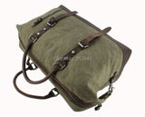 Canvas Leather Travel Bags | Bag Men Vintage Weekend Canvas - Vintage