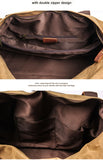 Waterproof Waxed Canvas Leather Men Travel Bag Hand Luggage Bag Carry