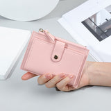 Women Short Wallet Fashion Simple PU Leather Small Purse Ladies Card