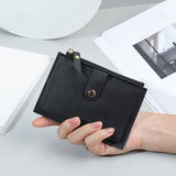 Women Short Wallet Fashion Simple PU Leather Small Purse Ladies Card