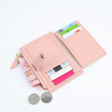 Women Short Wallet Fashion Simple PU Leather Small Purse Ladies Card