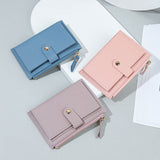 Women Short Wallet Fashion Simple PU Leather Small Purse Ladies Card