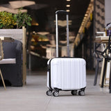 XZAN 17 Inch Small Suitcase on Wheels Ladies 14 inch Mini Cabin