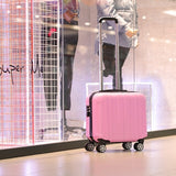 XZAN 17 Inch Small Suitcase on Wheels Ladies 14 inch Mini Cabin