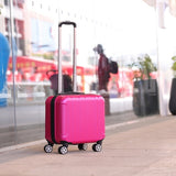 XZAN 17 Inch Small Suitcase on Wheels Ladies 14 inch Mini Cabin