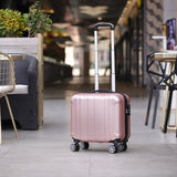 XZAN 17 Inch Small Suitcase on Wheels Ladies 14 inch Mini Cabin