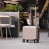 XZAN 17 Inch Small Suitcase on Wheels Ladies 14 inch Mini Cabin
