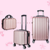 XZAN 17 Inch Small Suitcase on Wheels Ladies 14 inch Mini Cabin