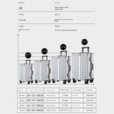 XZAN 20 "Luggage Women High Appearance Level Fashion 24" Travel Bags