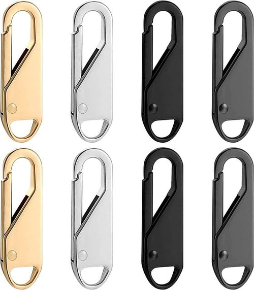 Zipper Pull Replacement, 8 Pieces Detachable Zipper Pull Tabs For