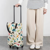 1pc, Portable Shopping Cart With Wheels Foldable Portable Express Household Retrieval Bag Grocery Bag Small Pull Cart Trailer Kitchen Organization And Storage