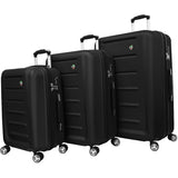 Mia Toro Moderno Hardside Spinner 3 Piece Set
