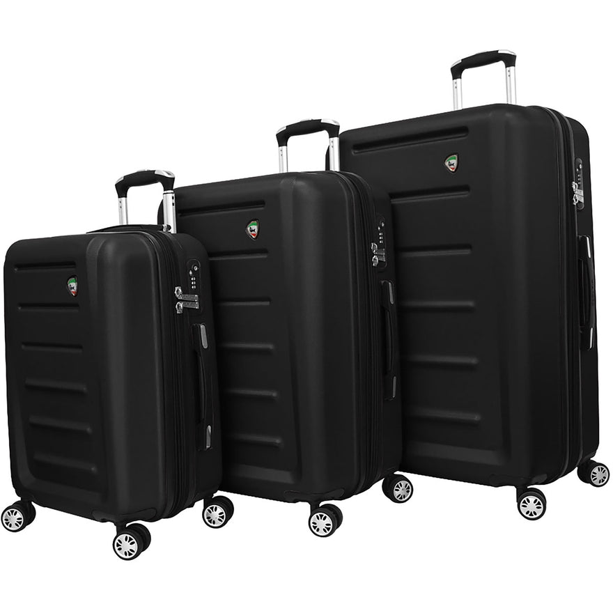 Mia Toro Moderno Hardside Spinner 3 Piece Set